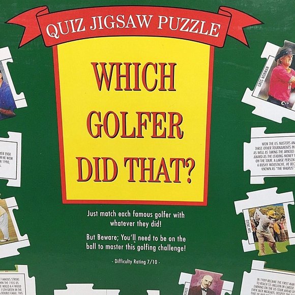 Which Golfer Did That? Quiz Jigsaw Puzzle Poster With Answers Included 252 Piece - Picture 2 of 10